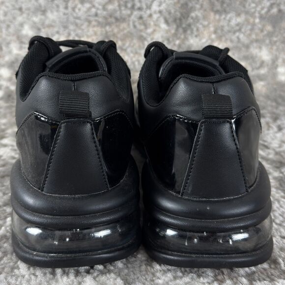 Guess Womens Size 8.5M Fever Running Lace Up Sneakers Black Walking Shoes - Picture 4 of 9